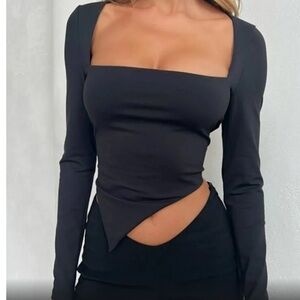 NWT tiger mist Witt top. Asymmetrical bottom